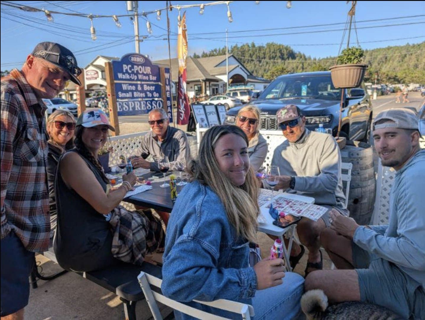 A family attending a PC Pour event