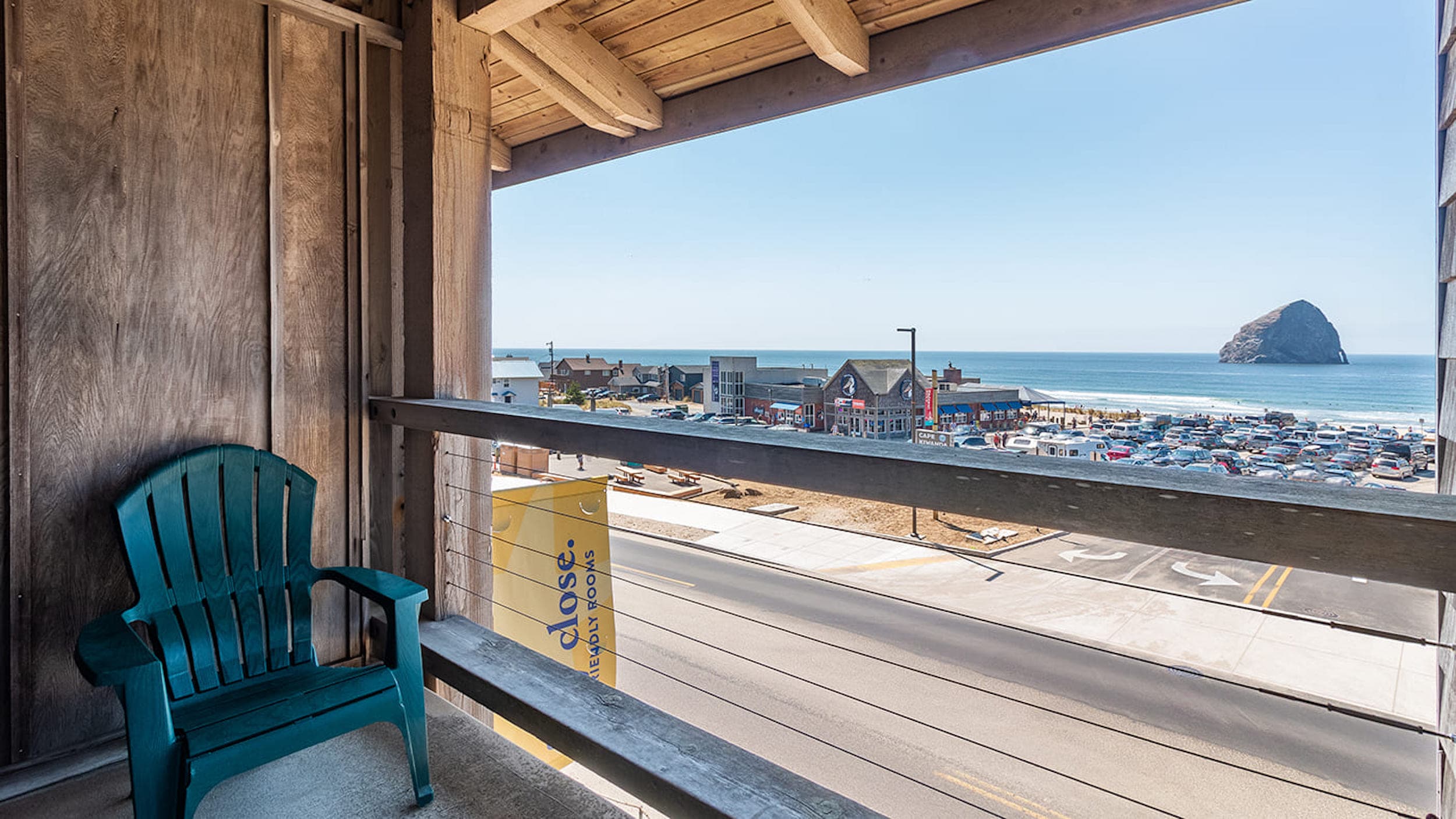 Inn At Cape Kiwanda Family Suite With Bunk Room View balcony with a view of the beach
